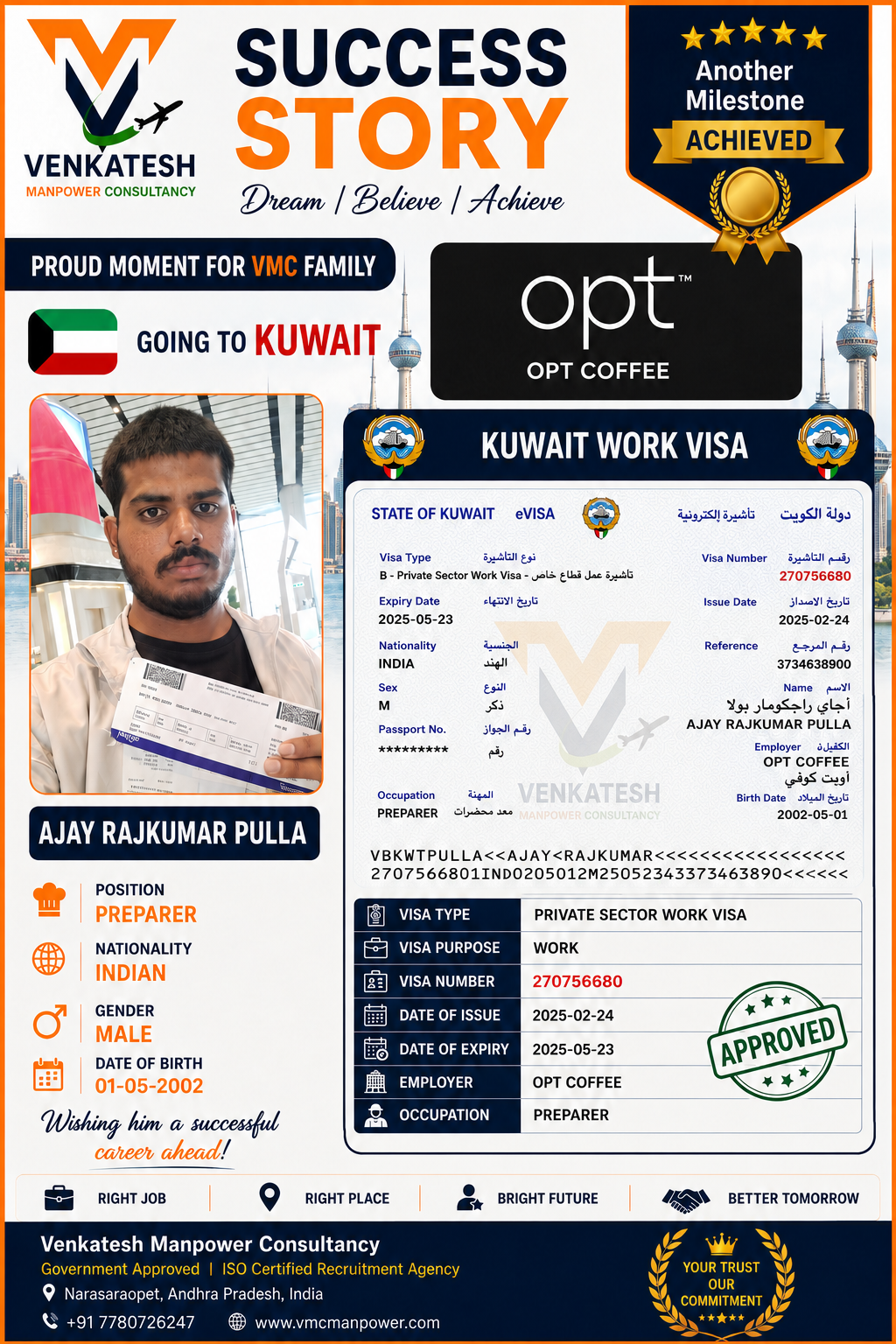 Ajay Rajkumar Pulla-Kuwait