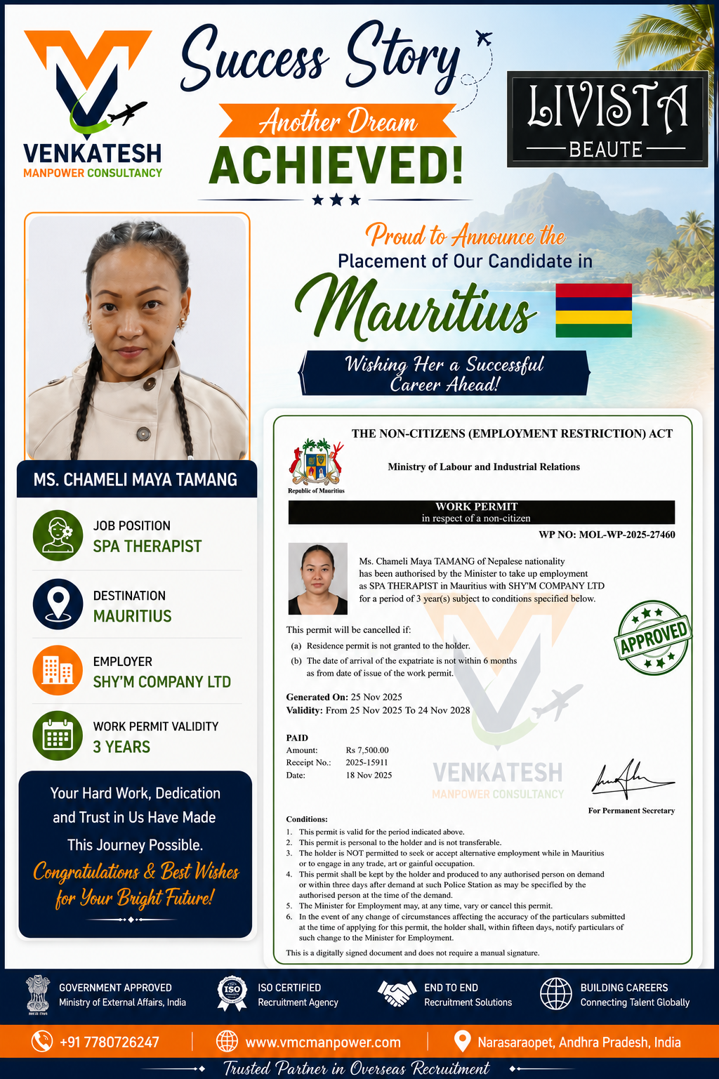 Chameli Maya Tamang-SPA Therapist Mauritius
