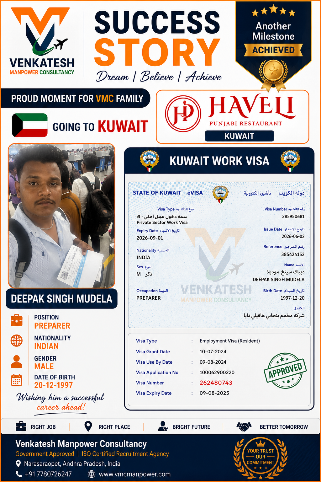 Deepak Singh Mudela-Preparer Kuwait