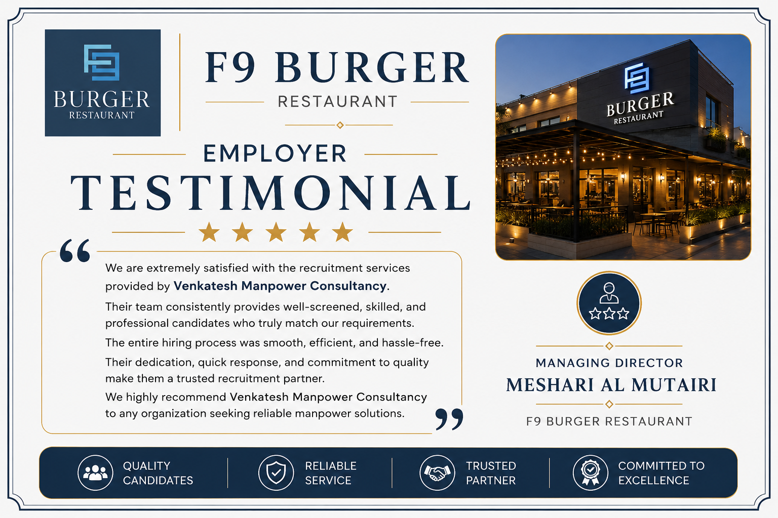F9 Burger Restaurant Kuwait