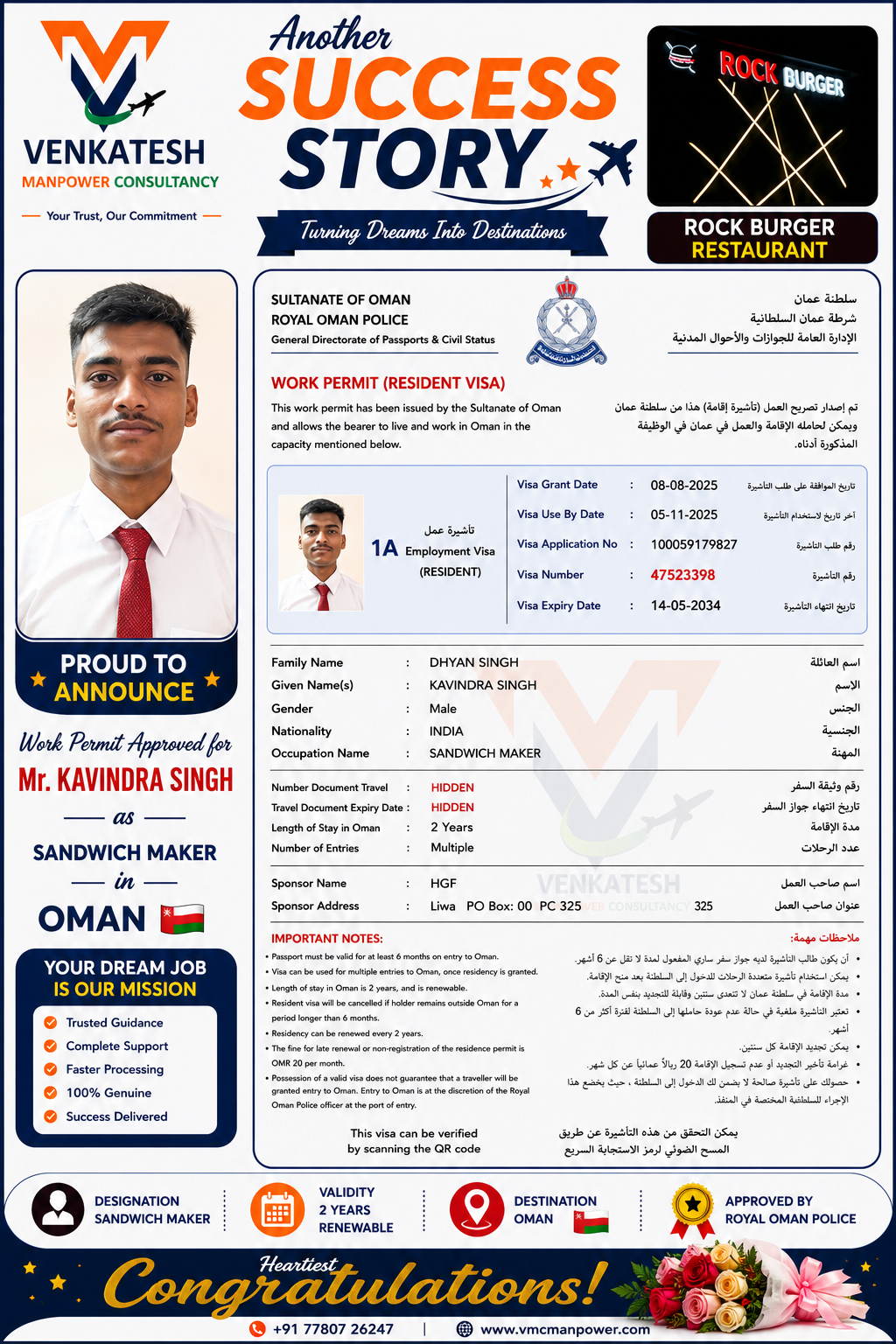Kavindra singh-Sandwich Maker Oman